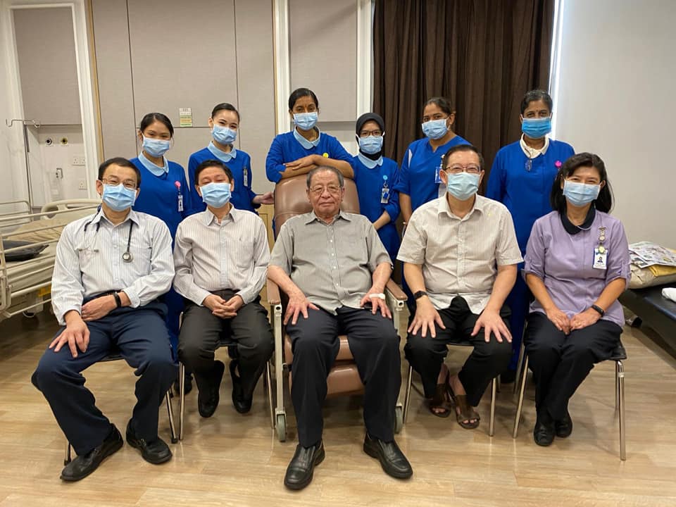 发烧接受治疗 林吉祥出院