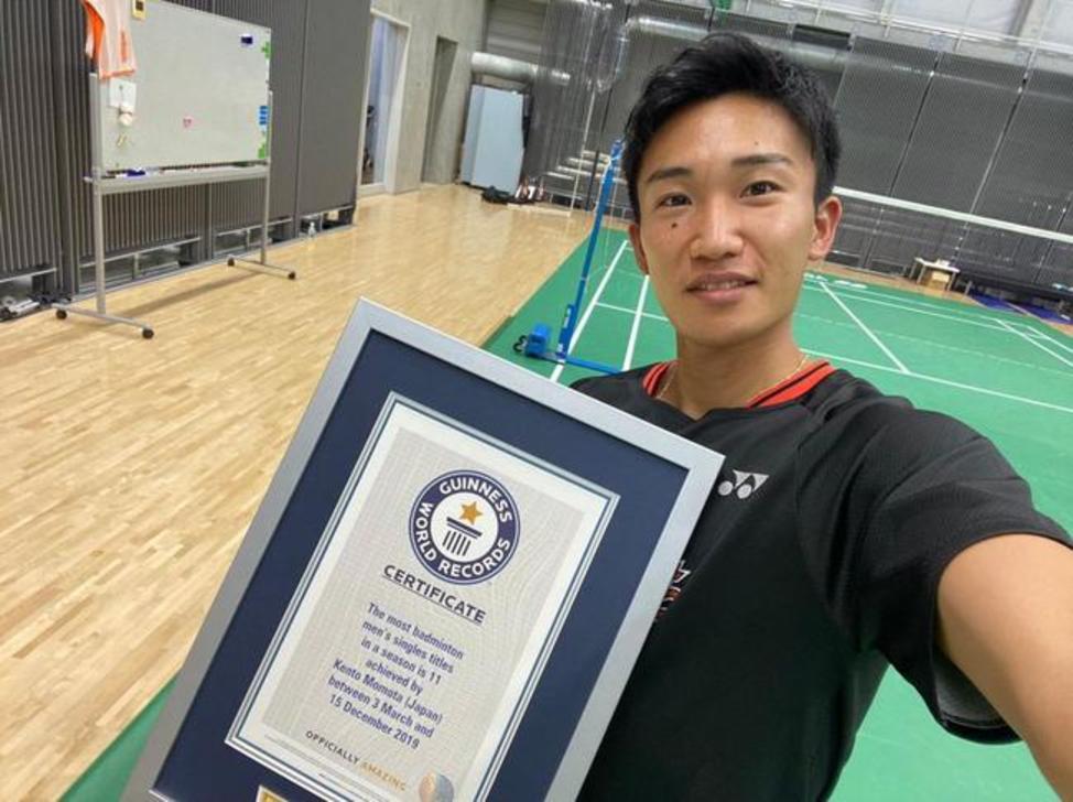 單季11冠超越李宗偉 桃田獲吉尼斯世界紀錄認證