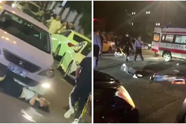 南京闹市伤7人! 杀人魔来回车辗白衣女