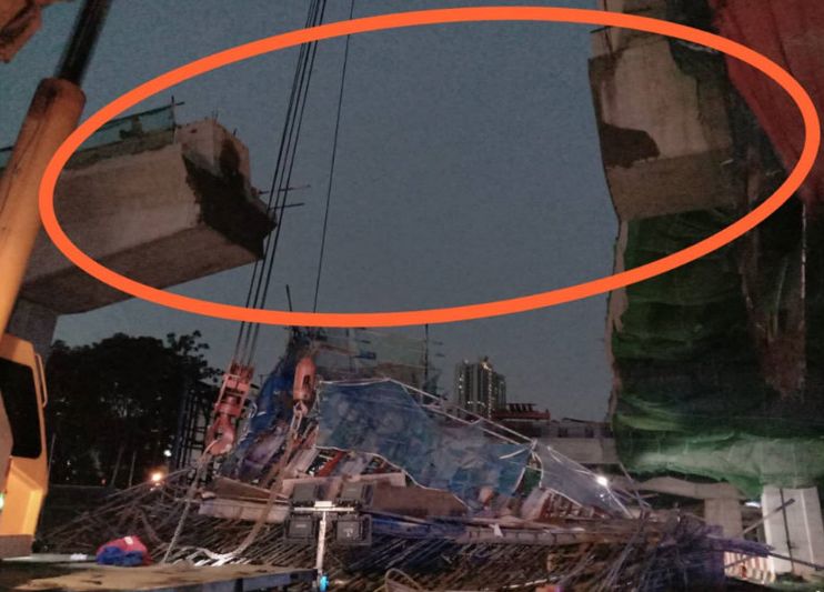 施工现场铁架坠落事件 工程部:周内完成调查