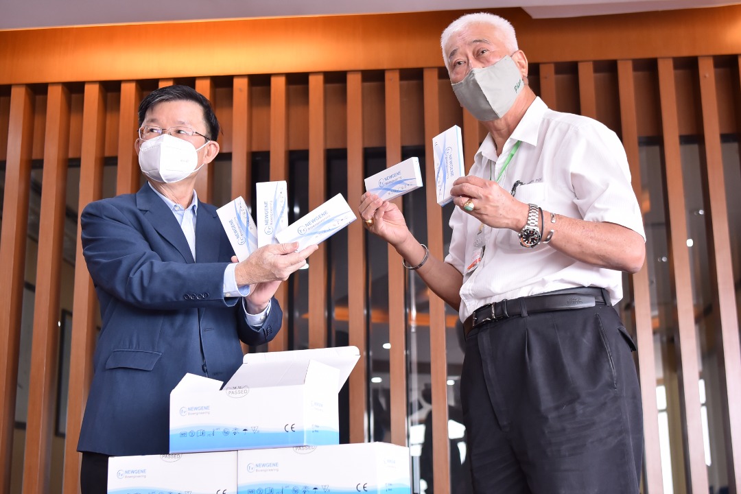 槟城下周起派送4万试剂盒