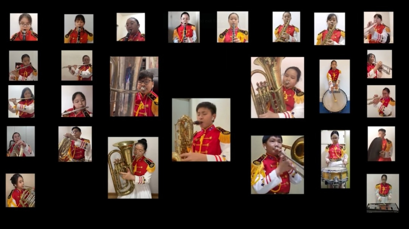 州立华小管乐队 线上国际赛夺银