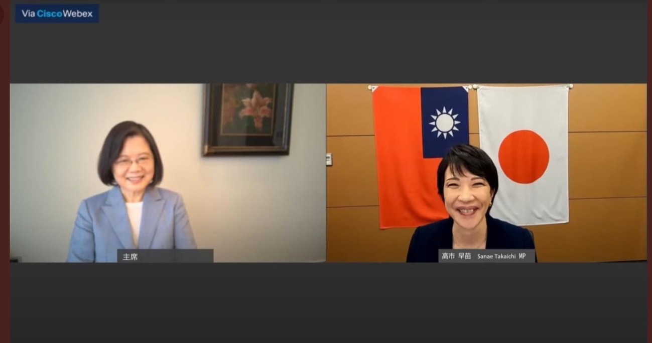 蔡英文視訊晤高市早苗 盼日本挺台入CPTPP