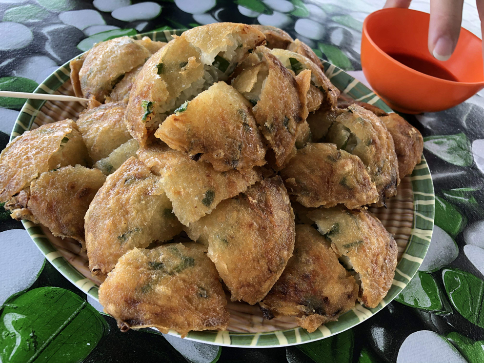 到古楼必尝的美食——西亚煎。