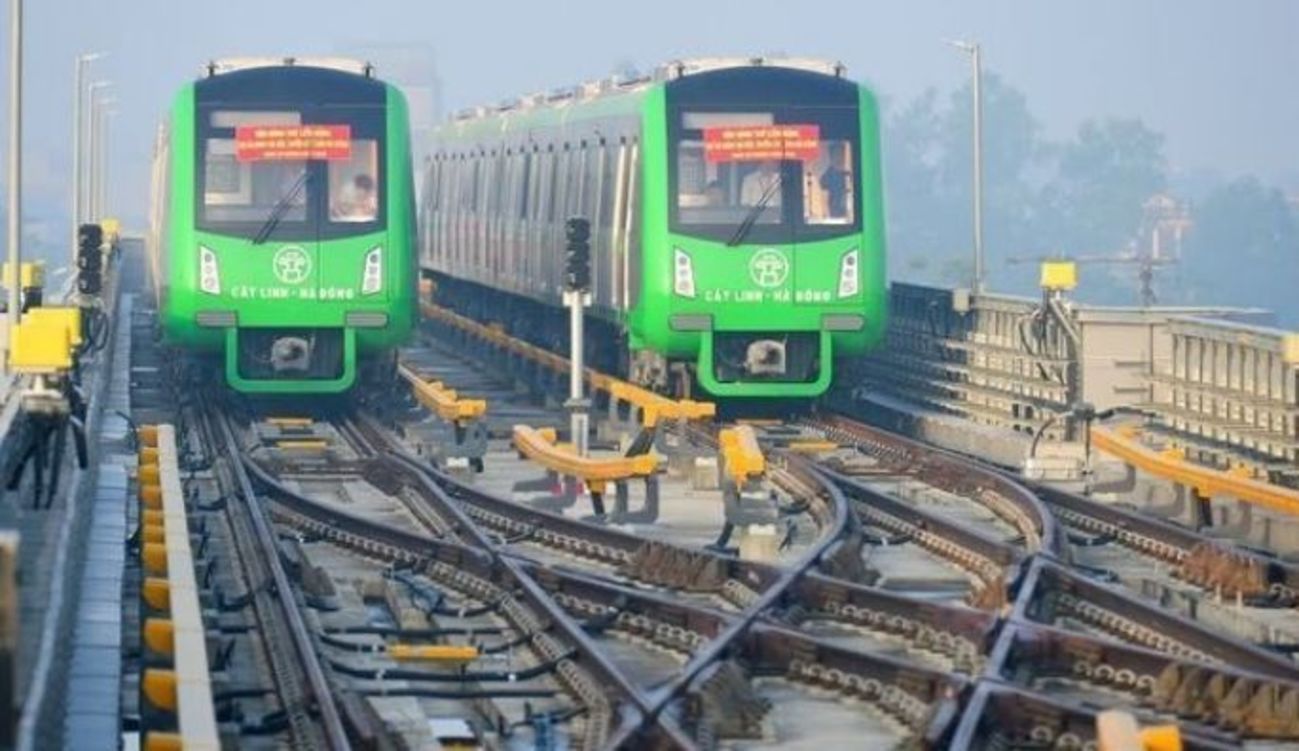 中国承建·河内开跑 越南首条城市轻轨落成