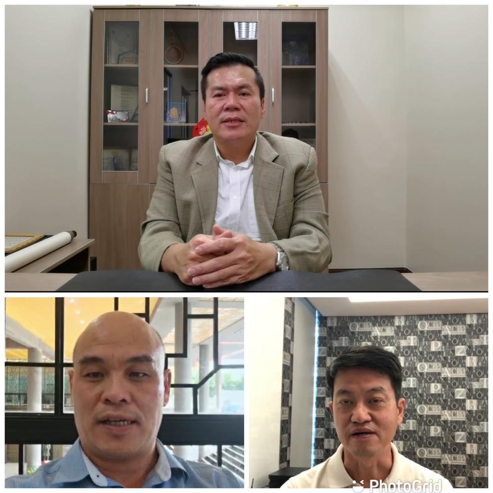 陈伟后(上)、程晋强及叶进来