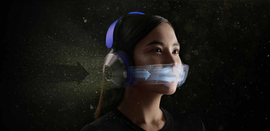 空气净化耳机 隔污降噪新概念