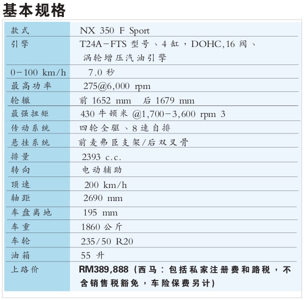 全新第二代凌志NX车系