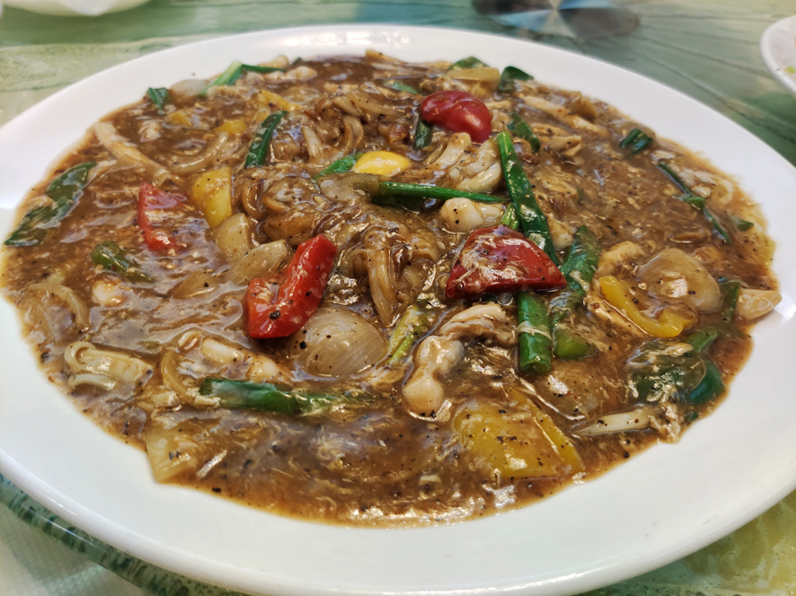 蛏子王豆豉炒粿条