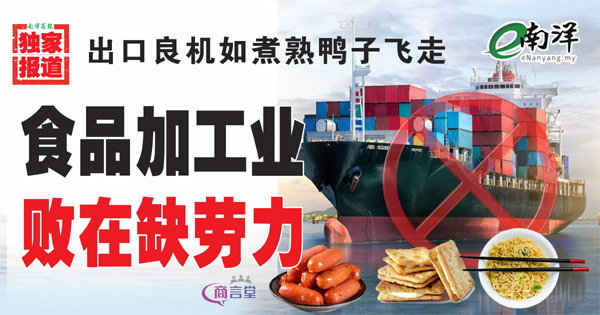 【独家】出口良机如煮熟鸭子飞走 食品加工业败在缺劳力