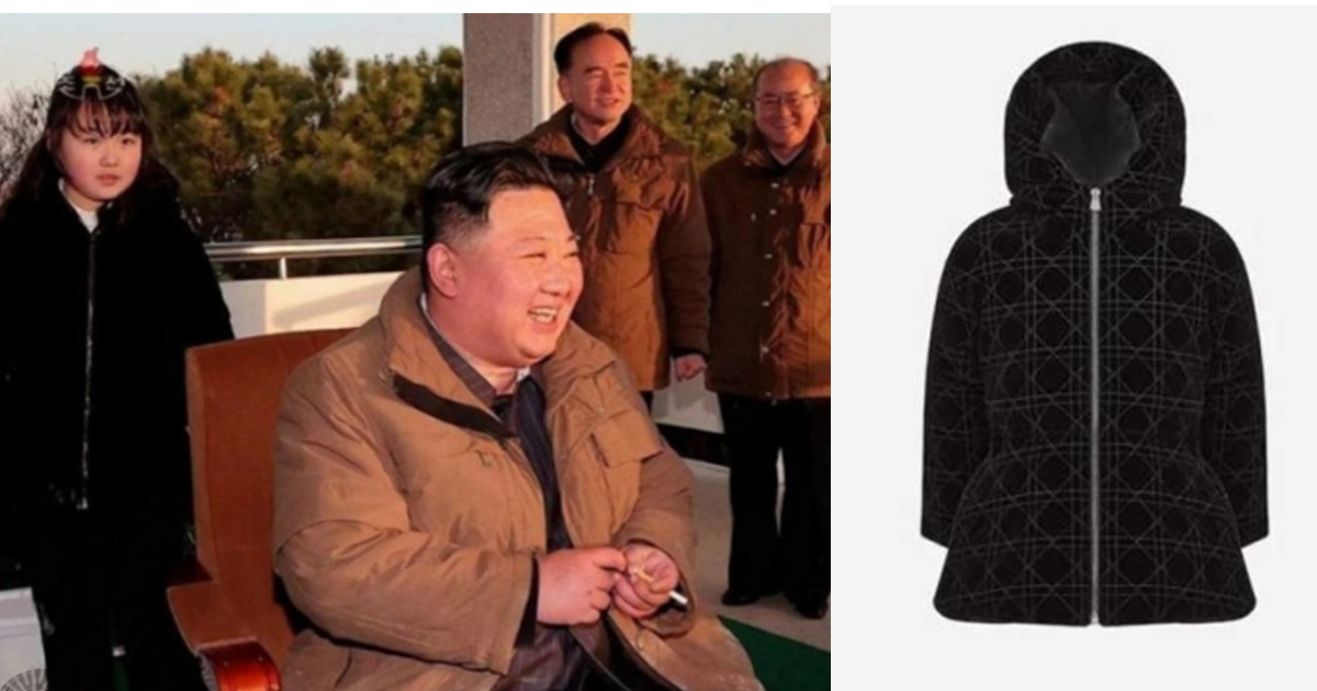 金正恩女儿穿Dior羽绒外套亮相