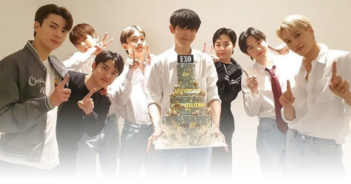 开见面会庆出道11周年 EXO相隔4年终再合体！
