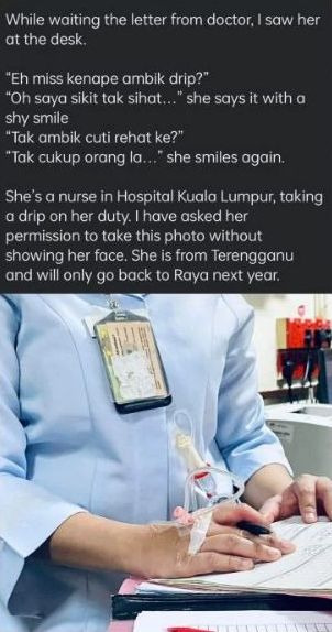 护士打点滴工作