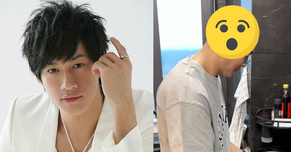 47岁何润东男神崩坏? 秀厨艺意外泄“清朝额”