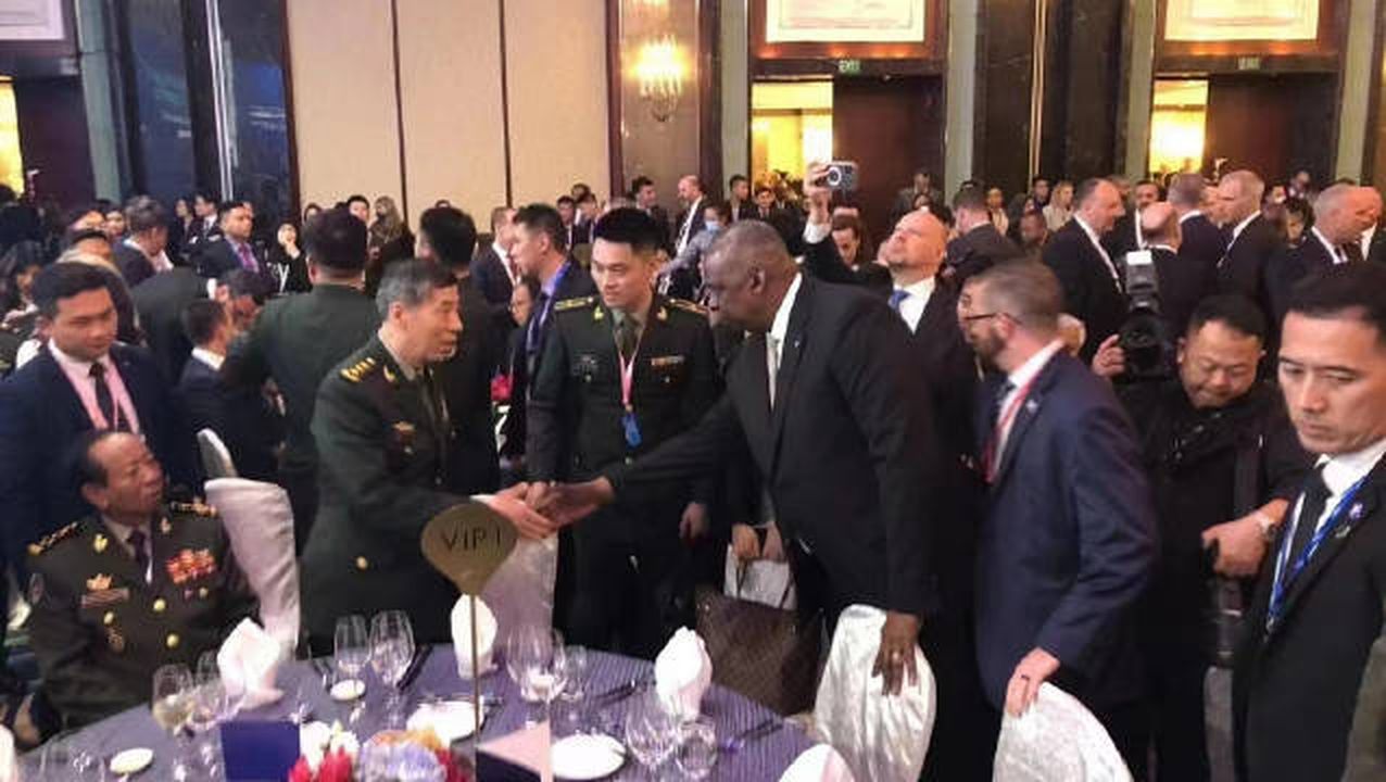 中美防长 李尚福 奥斯汀