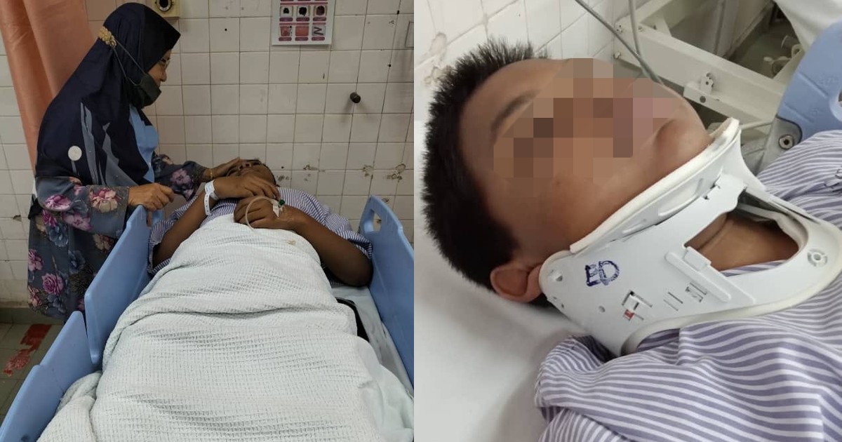 学生被踢中头部受伤