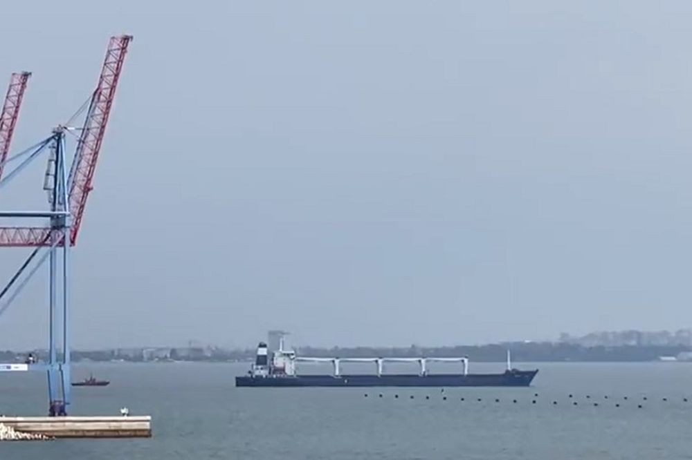 乌克兰辟新粮食出口航线 首艘货船驶离敖德萨