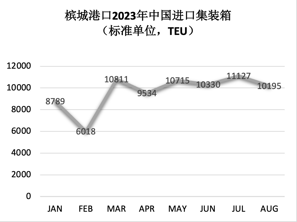 中国进口集装箱