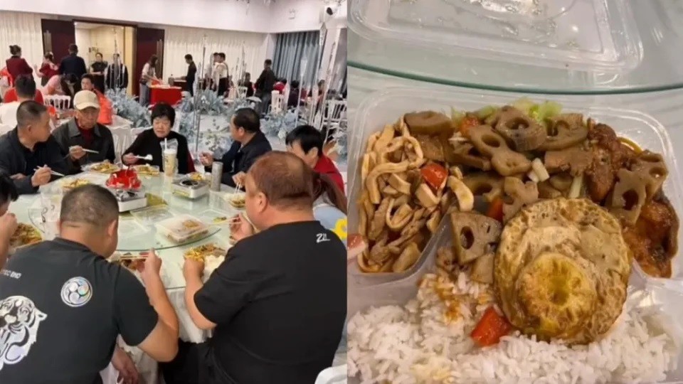 开心吃喜酒 下秒惊见“百年好盒”