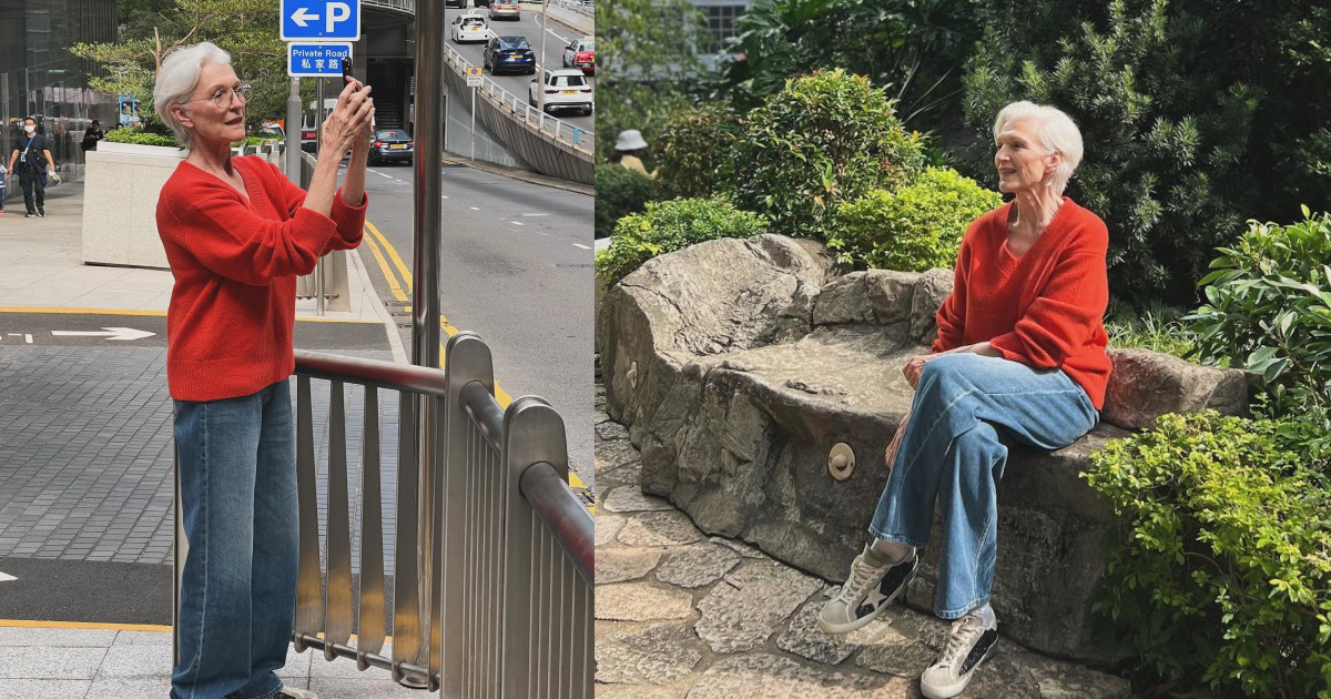 马斯克母亲现身香港打卡 高呼“好多特斯拉”