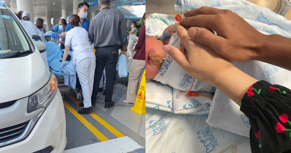 差3分钟就抵医院 狮城孕妇私召车内产子