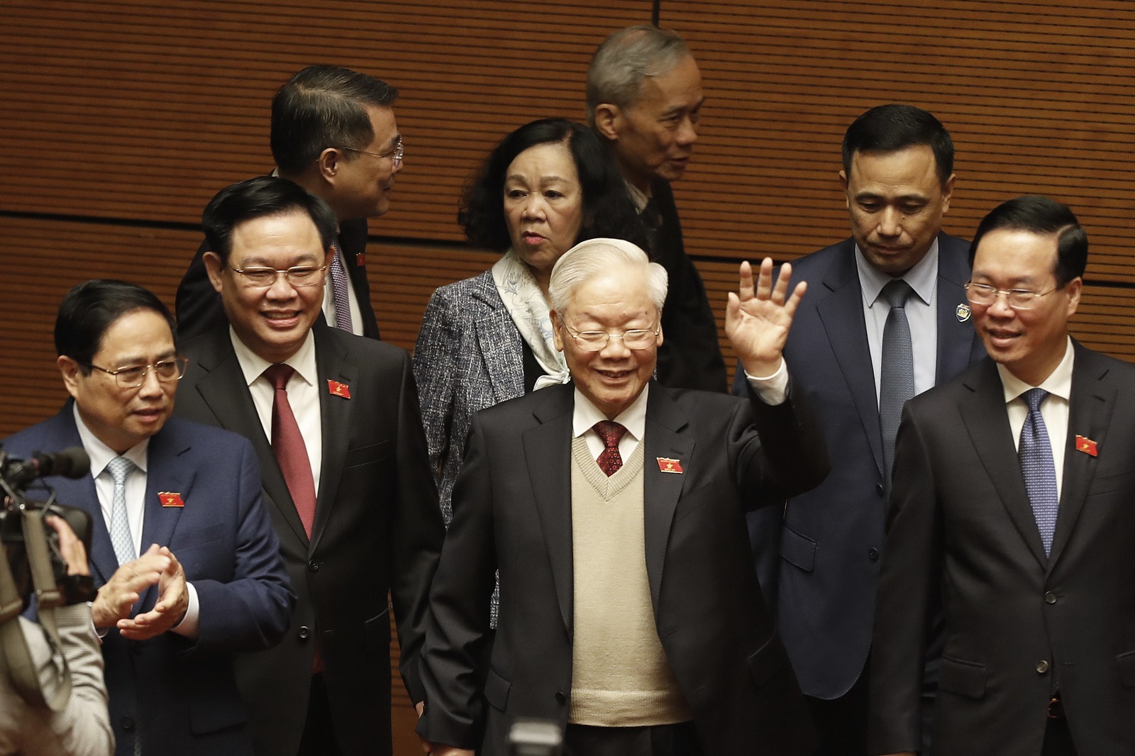 传健康出状况 越共总书记阮富仲刻意出席国会