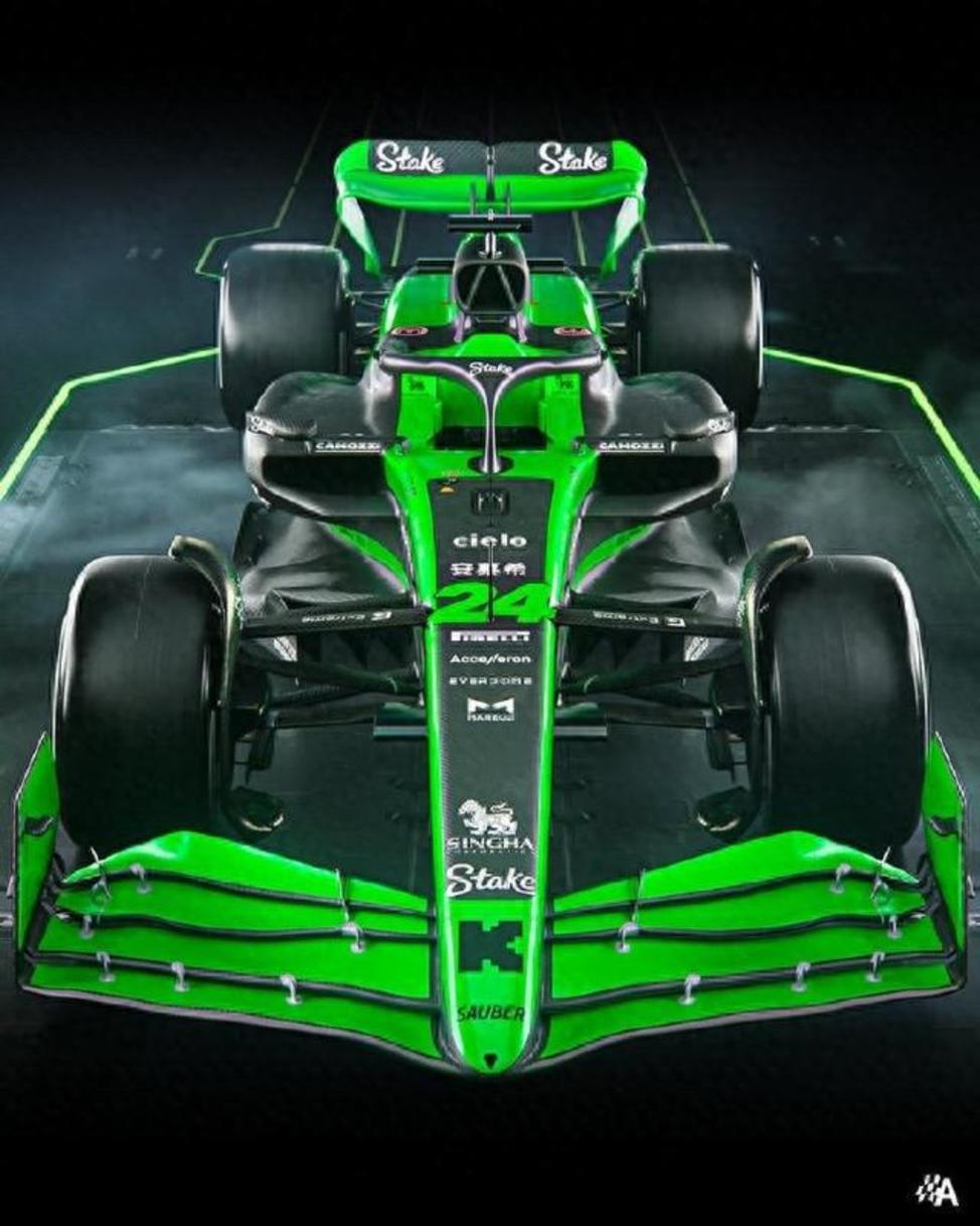 周冠宇F1新賽車 C44采黑綠配色