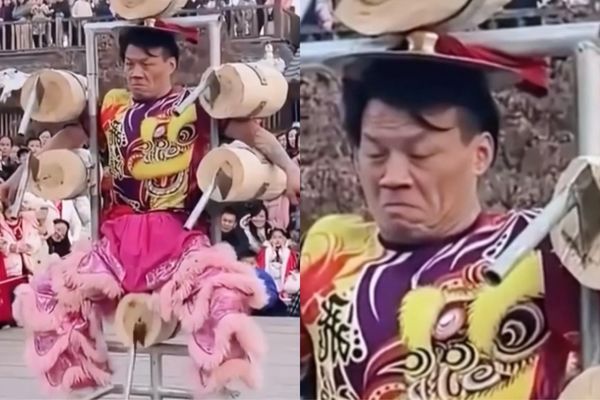 飛斧表演失手 險讓拍檔“斷根”