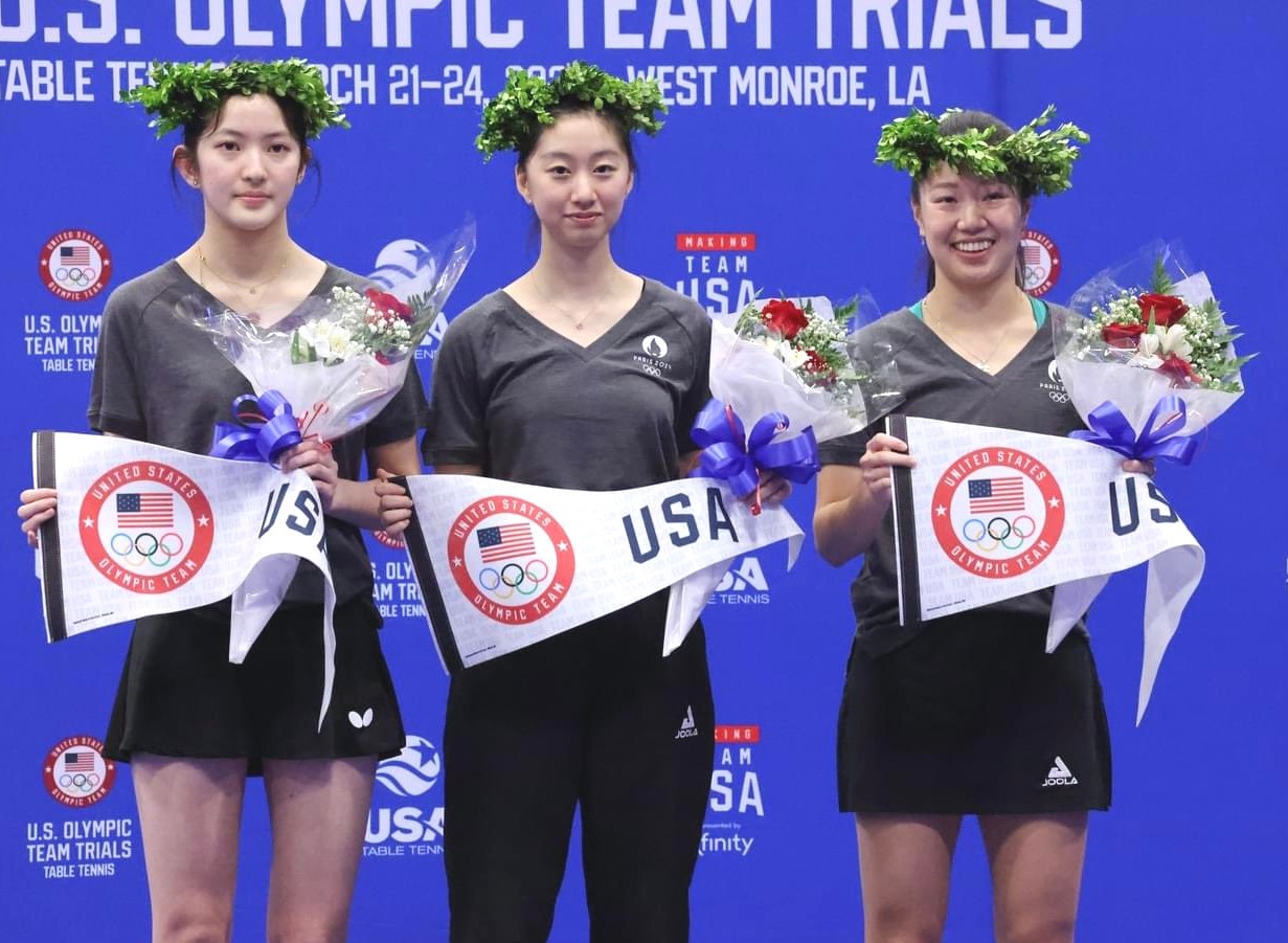 張安王艾米宋家瑜出線 美國女乒奧運陣容全華裔