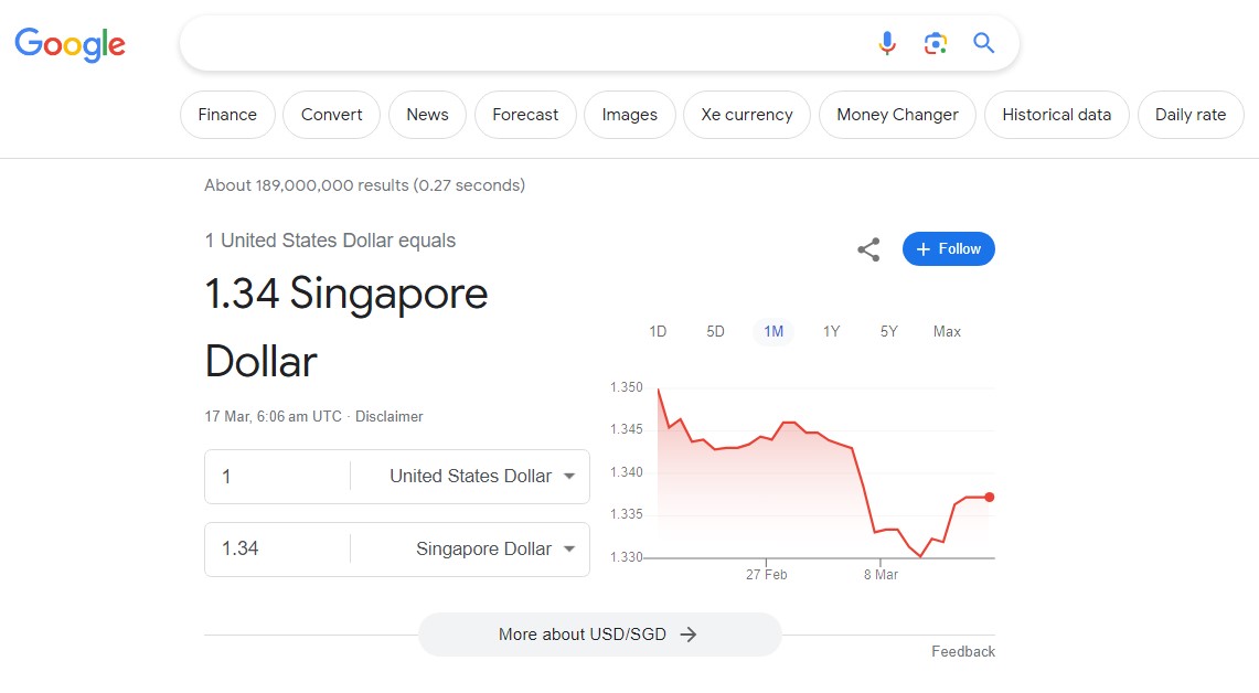 谷歌汇率转换器