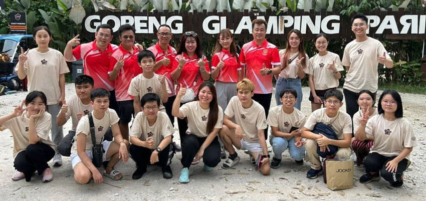滨海潮州会馆少年团 务边露营加强交流