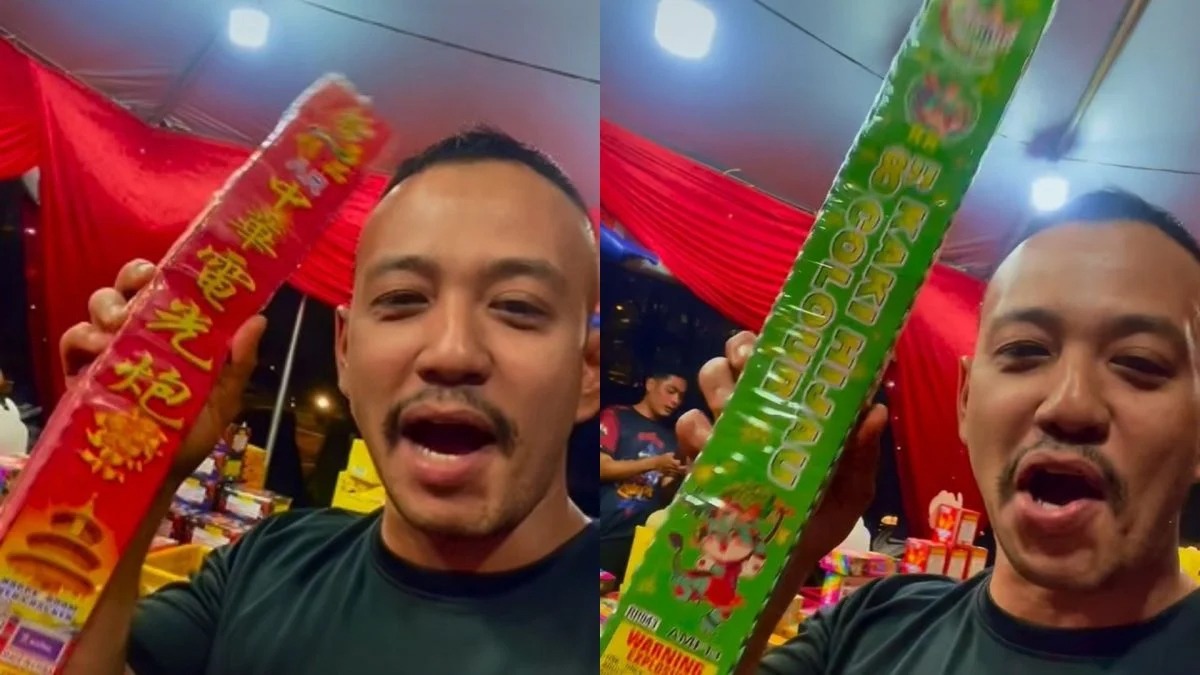 旗袍融合马来装庆开斋 青灯笼青鞭炮响连天