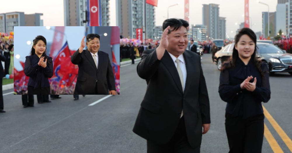 睽违2个月再现身 金正恩携女儿剪彩新市镇