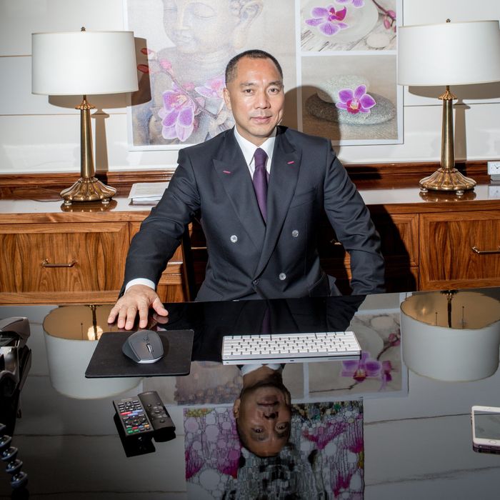 郭文贵（取自NATALIE KEYSSAR FOR THE WALL STREET JOURNAL）