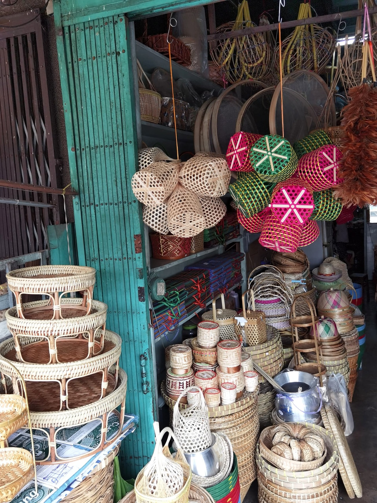泰国曼谷旅游 藤制品(作者提供)