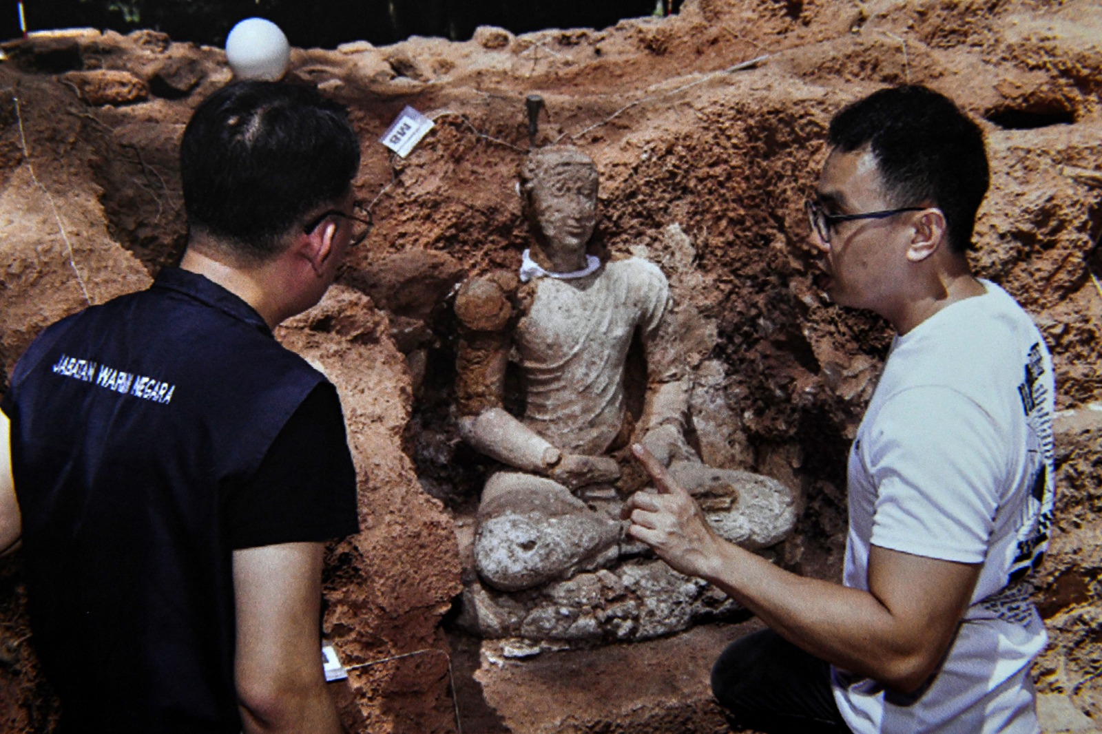 继千年佛寺又有大发现 吉打遗址坐佛像出土