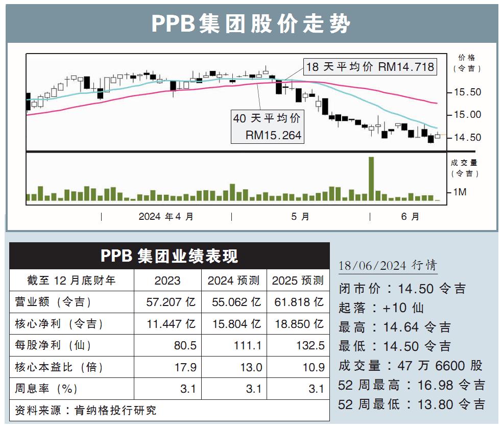 PPB集团股价走势