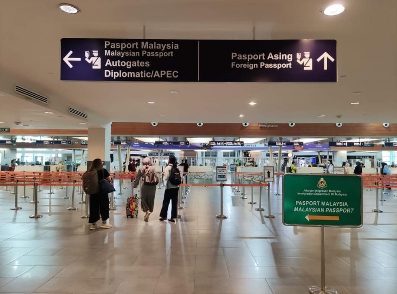 KLIA 机场（取自隆机场移民局脸书）