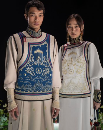 蒙古奥运队服（取自Michel and Amazonka官方IG：Michel&Amazonka）