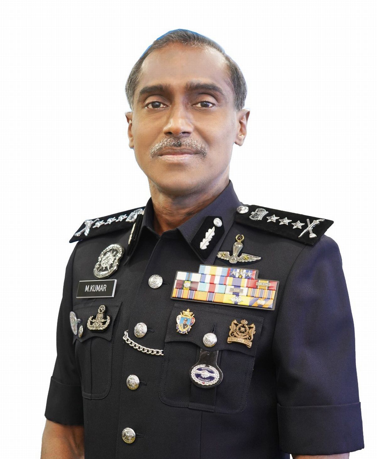 柔佛州总警长古马(柔佛警方提供档案照)