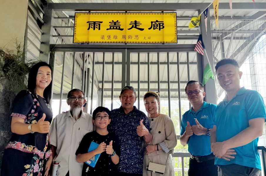 文冬武吉丁宜華小 雨蓋走廊建竣開幕