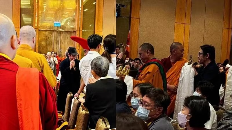 李连杰现身新加坡法会
