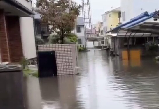 日本暴雨恐引洪灾 松山20万人随时撤离