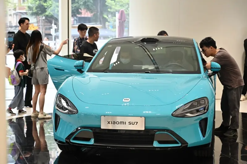 小米電動車SU7(中新社)