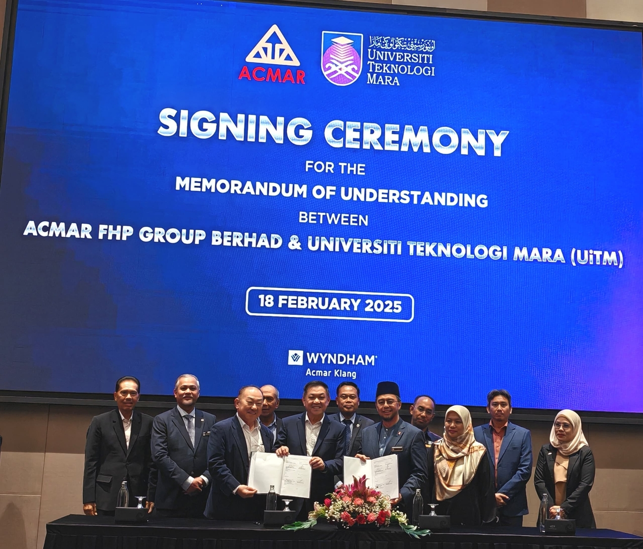 ACMAR FHP集团与玛拉工艺大学签署了解备忘录