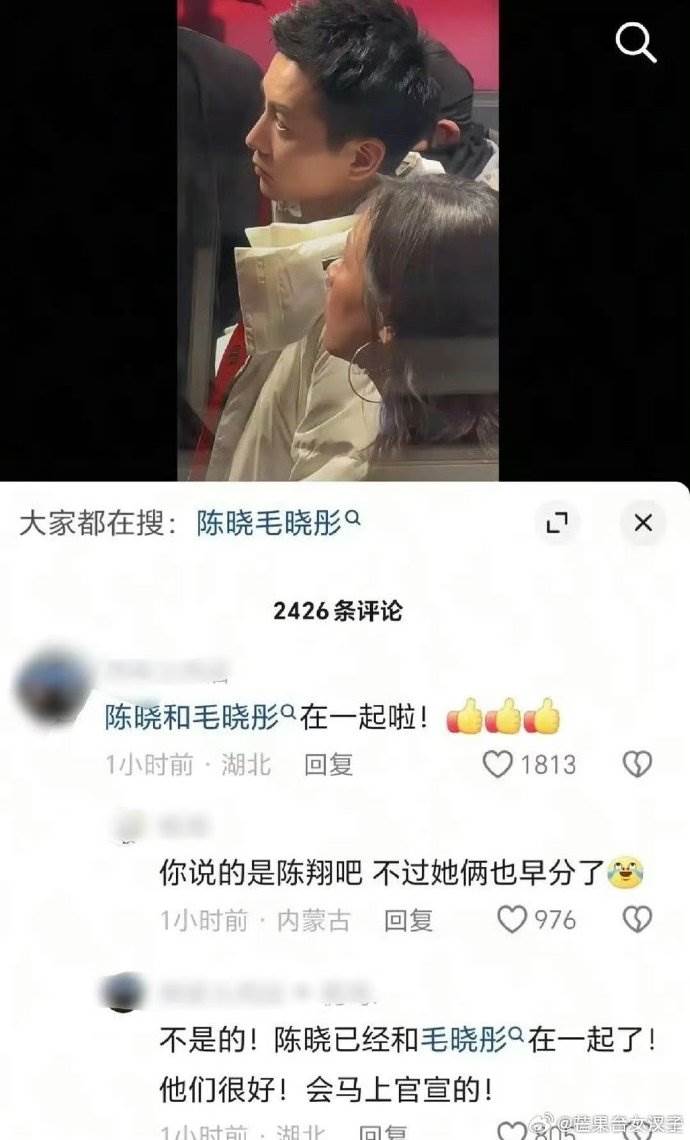 陈晓与毛晓彤传出绯闻