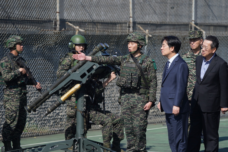 赖清德松山空军基地2(中央社)