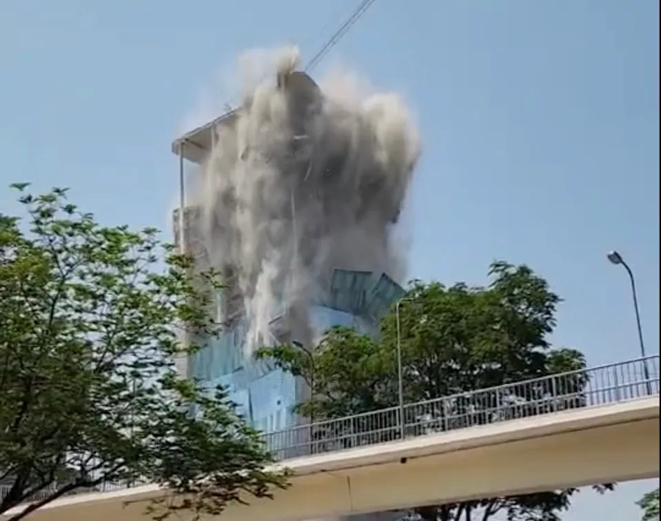 泰国 曼谷 地震 倒塌