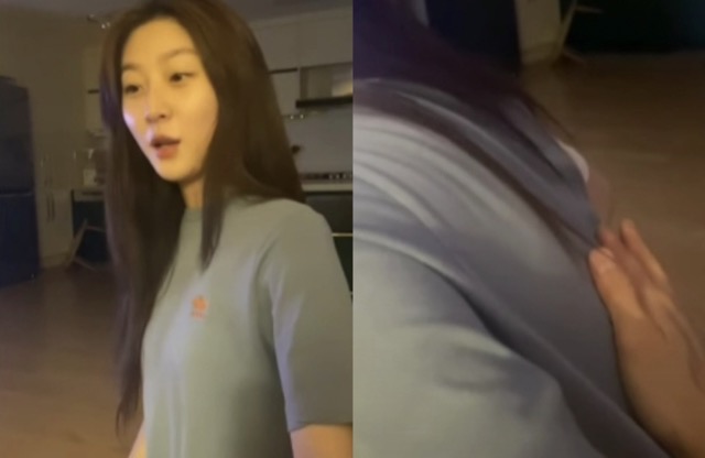 金秀贤来回抚摸金赛纶腰窝