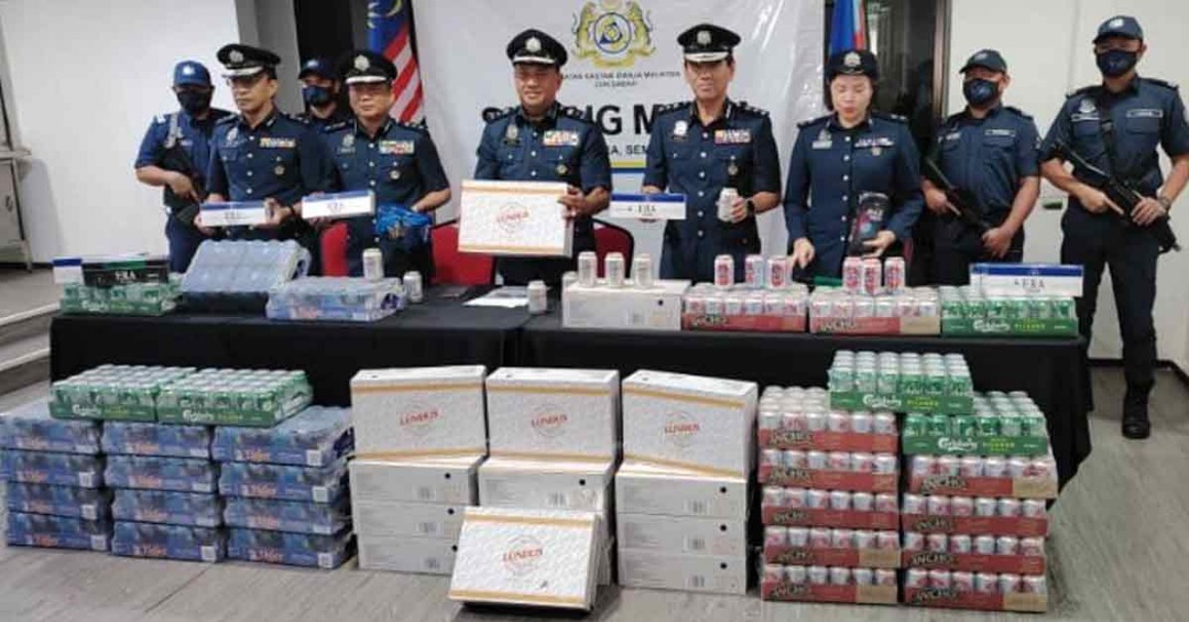 砂拉越沙巴关税局 侦破1200万走私物品捕1男
